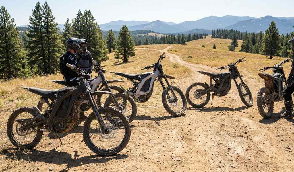 Electric dirt bike with powerful motor and long lasting battery