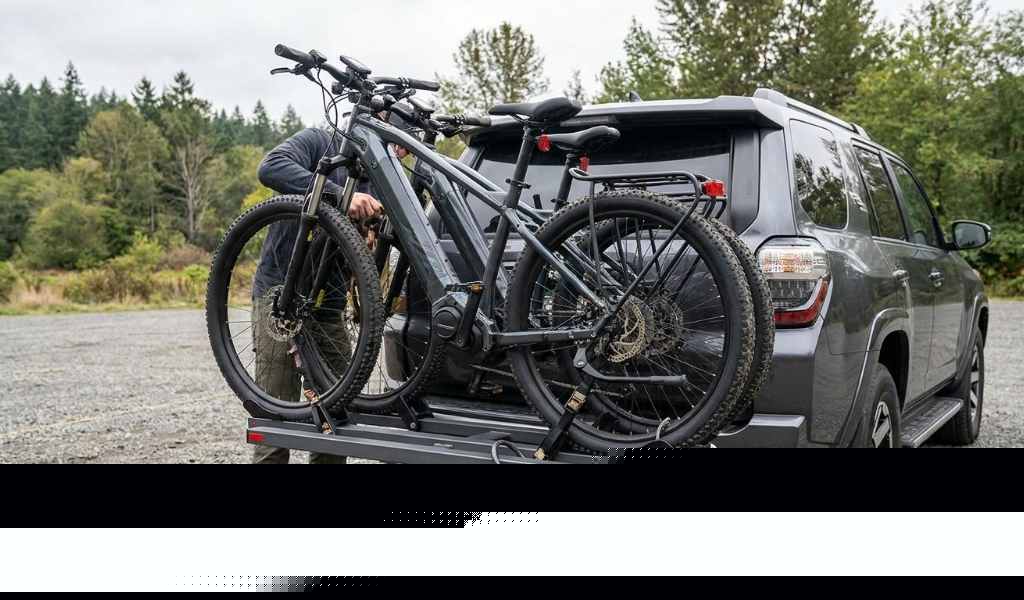 Loading electric bikes onto a Thule bike rack safely